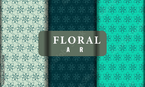 Modern new unique floral pattern design template