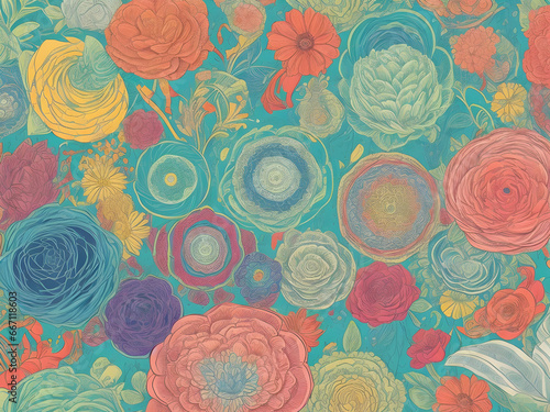seamless floral pattern high quality image 