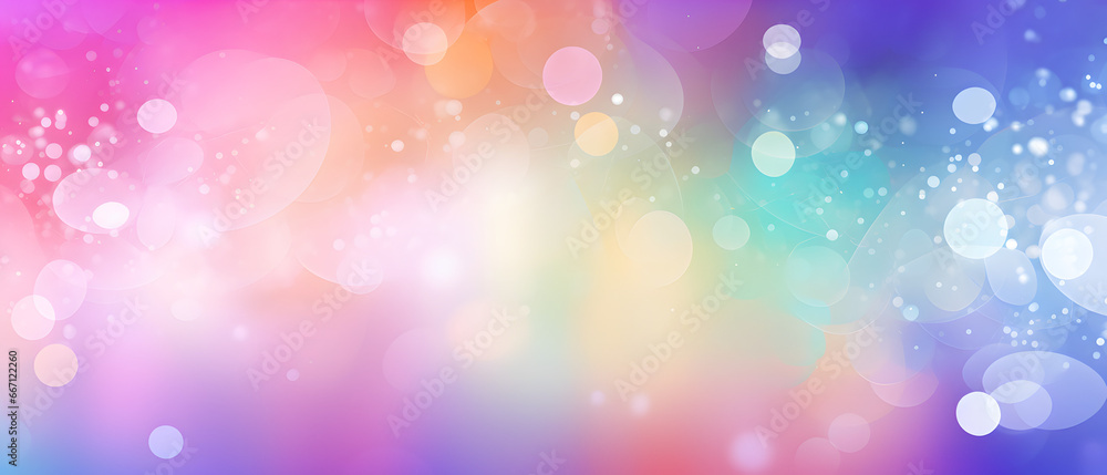 A blurry image of a colorful  pink orange blue gardient bukeh texture background design