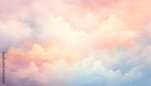Pastel clouds in the sky background. backdrop clouds.