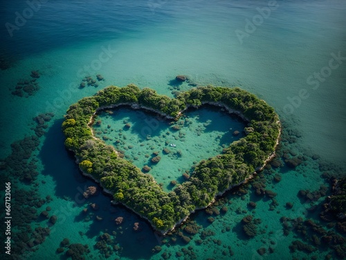 Heart shape island © Meeza