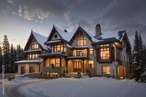 house in the snow © dajfnadelknjk