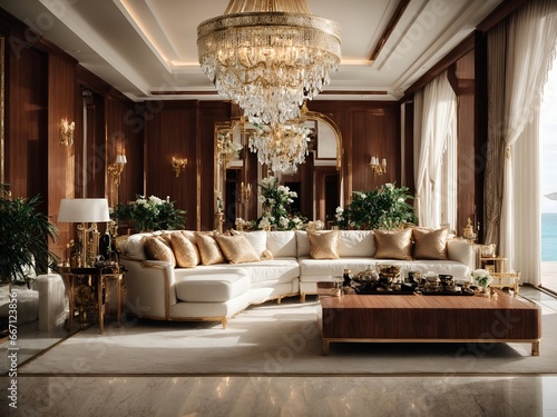 Luxury villa interior