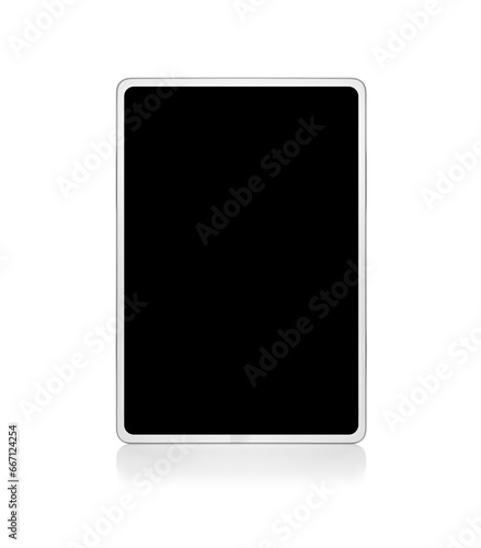 Obraz na płótnie White tablet computer isolated on white background. w salonie
