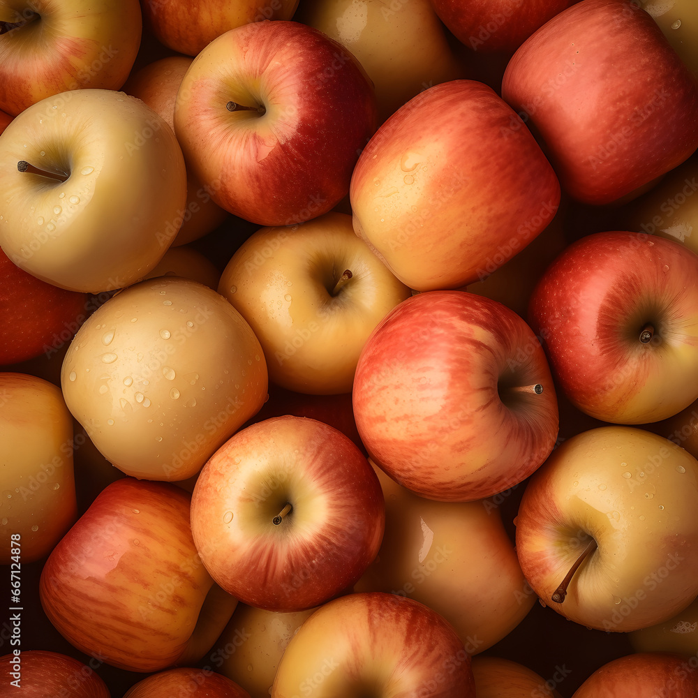 Beautiful pattern of fresh red apples with water drops. Minimal healthy fruit concept. Beautiful pattern of fresh red apples with water drops. Minimal healthy fruit concept.