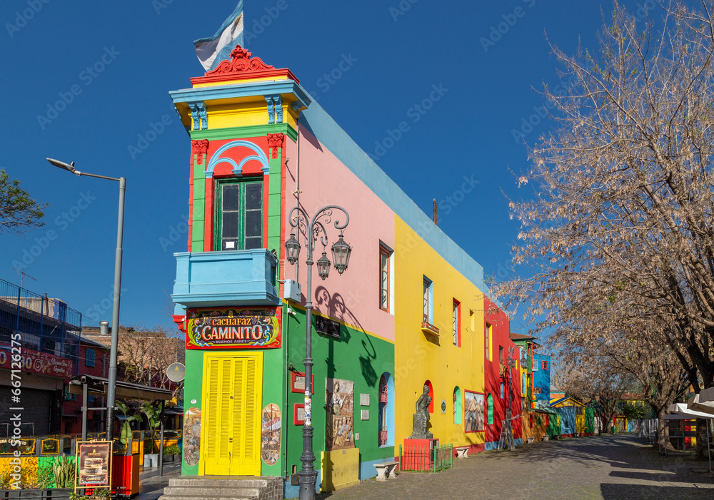Naklejka premium Caminito street. La Boca, Buenos Aires, Argentina.
