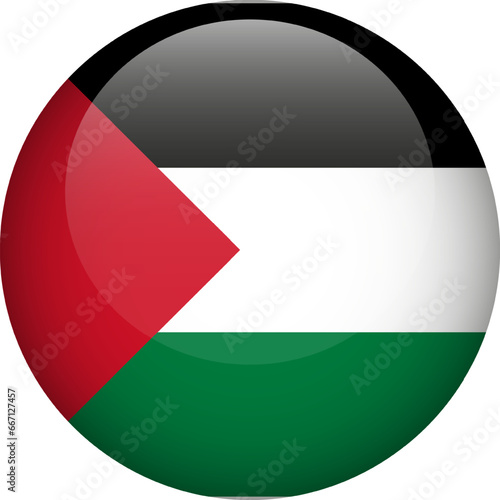 Free Download Palestine flag button. Round flag of Palestine. Vector flag, symbol. Colors correctly. - GFXLoad