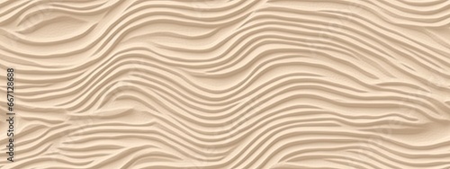 Seamless white sandy beach or desert sand dunes tileable texture. Boho chic light brown clay colored summer repeat pattern background