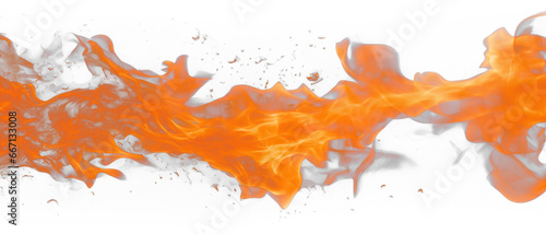 fire on a transparent background