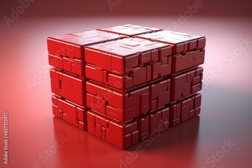 Cube representing law. Generative AI