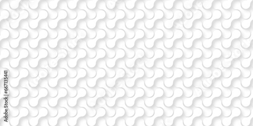 White metaballs withe patter of texture with lines. Metaballs Pattern geometric line circle abstract seamless white line on white background summer vector design. 