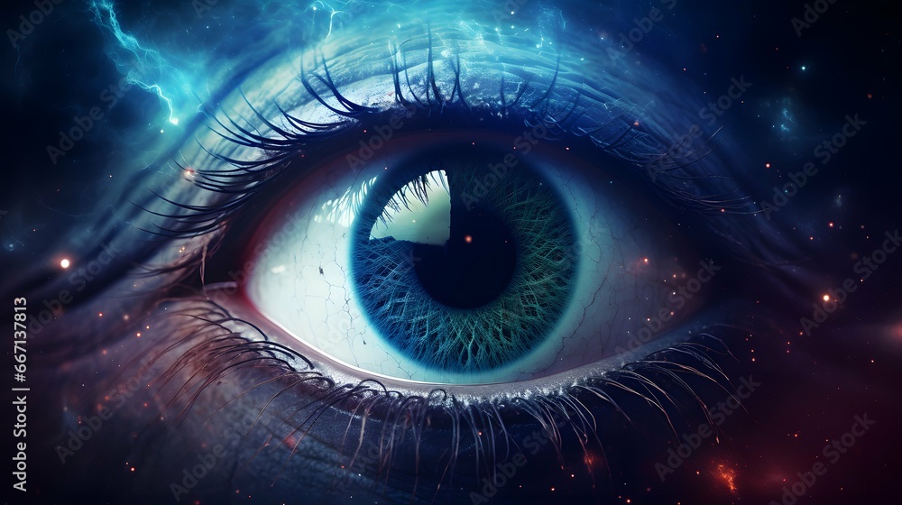 Eye illustration background, pupil and iris design Eye illustration background, pupil and iris design