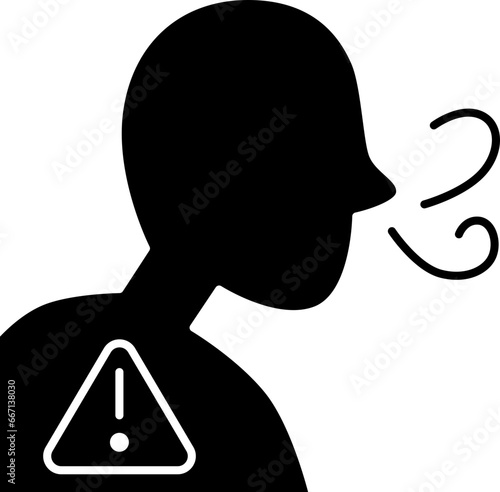 difficulty breathing  icon