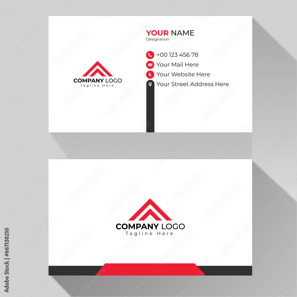 Vector elegant business card template Vector elegant business card template