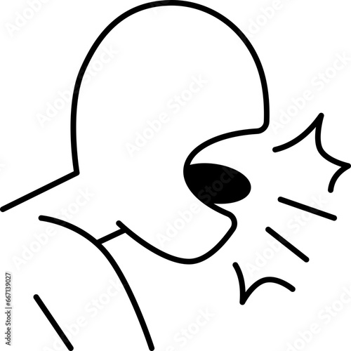 coughing  icon