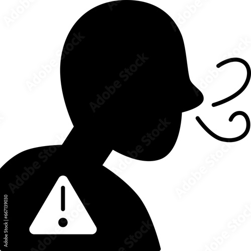 difficulty breathing  icon