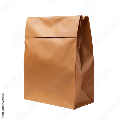 Brown paper lunch bag clip art