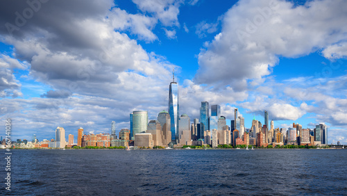 panoramic view at the skyline of lower manhattan, new york © frank peters