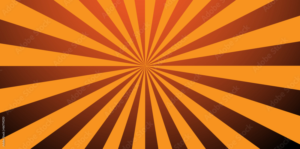 Obraz premium abstract background with sun ray sunshine orange background. sunlight burst abstract background.