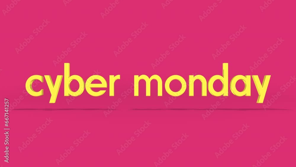 Rolling Cyber Monday text on fresh red gradient. Perfect for modern business campaigns and seasonal promotions, motion abstract background combines dynamic movement with contemporary style Rolling Cyber Monday text on fresh red gradient. Perfect for modern business campaigns and seasonal promotions, motion abstract background combines dynamic movement with contemporary style