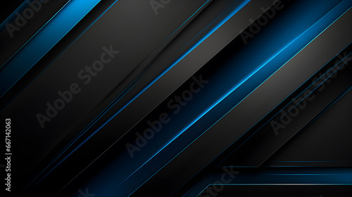 Modern black blue abstract background. Minimal style