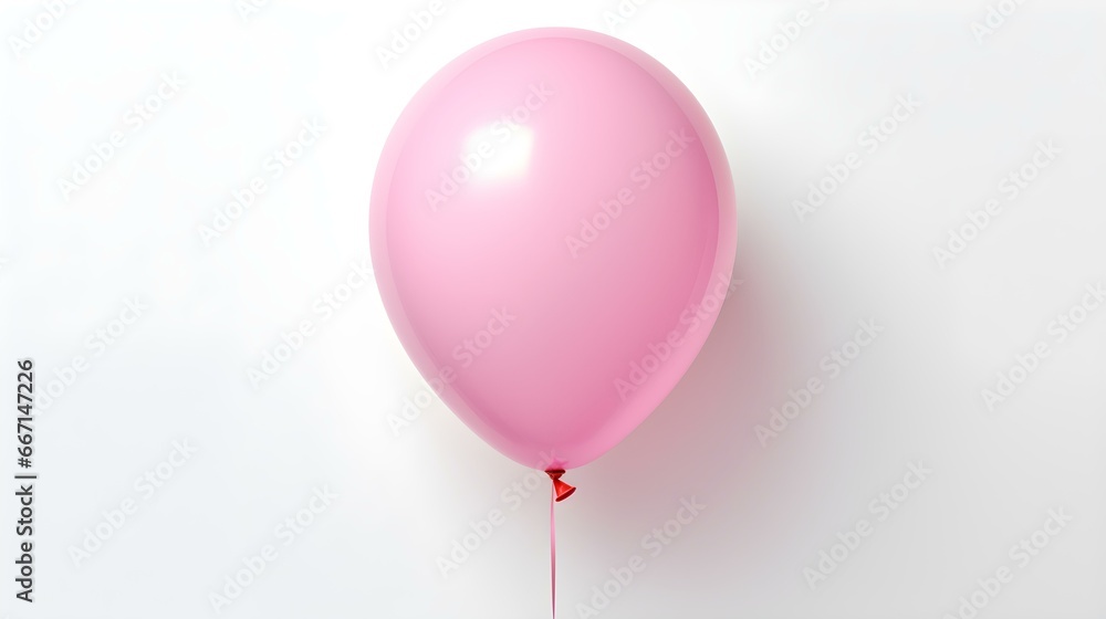 Light Pink Balloon on a white Background. Template with Copy Space Light Pink Balloon on a white Background. Template with Copy Space