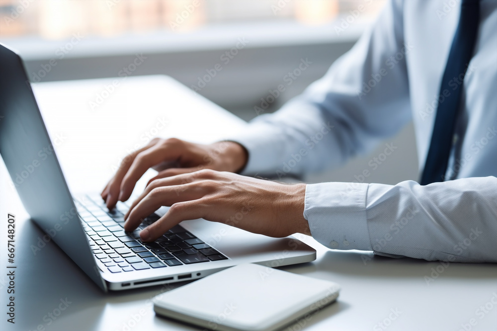 close up of man hands typing on keyboard pc, working /chatting indoor environment close up of man hands typing on keyboard pc, working /chatting indoor environment