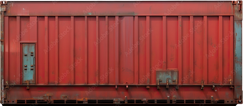 Fototapeta premium Cargo ship s folding hatch cover view
