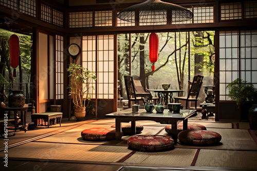 Traditional japanese room photo