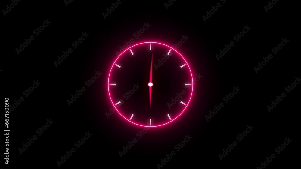 abstract glowing neon clock animation background 4k abstract glowing neon clock animation background 4k