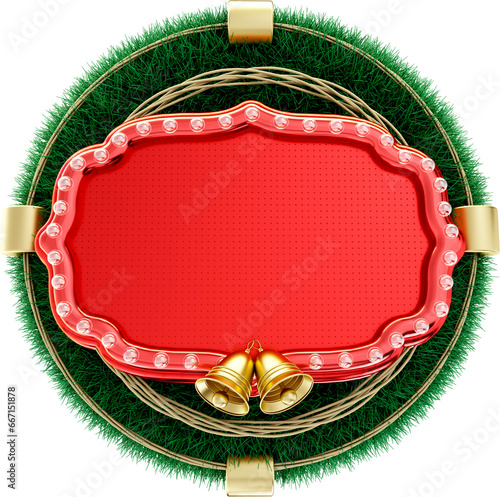 logotipo selo 3d renderizacao feliz natal, natal de ofertas, selo de supermercado, alegria de natal e festas para campanhas publicitarias e redes sociais photo