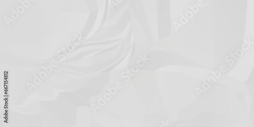 	
Crumpled paper texture and White crumpled paper texture crush paper so that it becomes creased and wrinkled. Old white crumpled paper sheet background texture.	
