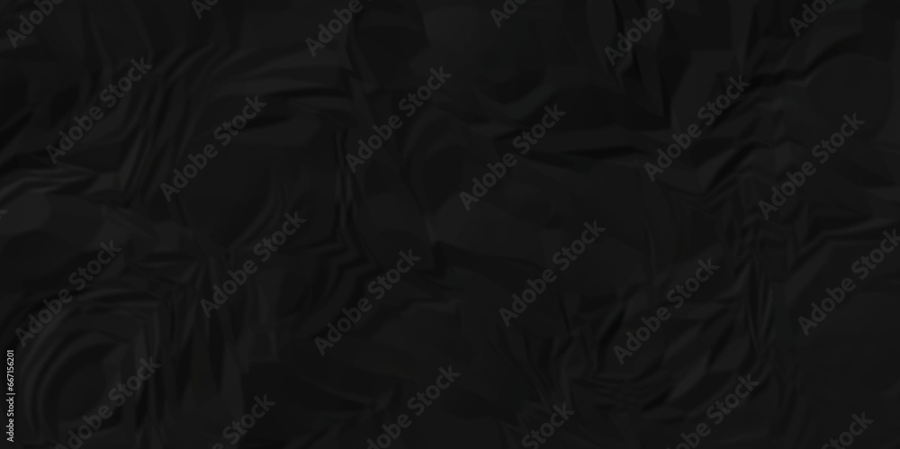 Dark black wrinkled paper crumpled texture. black fabric textured crumpled black paper background. panorama black paper texture background, crumpled pattern texture background. Dark black wrinkled paper crumpled texture. black fabric textured crumpled black paper background. panorama black paper texture background, crumpled pattern texture background.