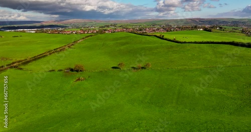 Tandle Hill country park on the season of Autumn photo