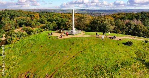 Tandle Hill country park on the season of Autumn photo