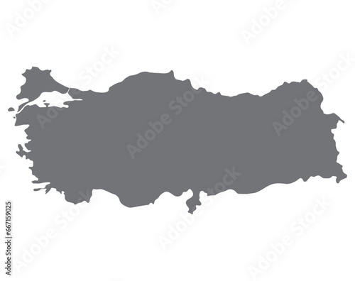 Map of Turkey. Turkish map in details 