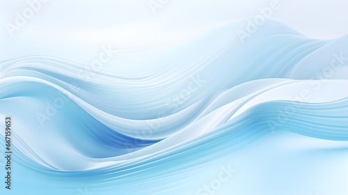 Blue and white gradient fluid wave abstract background
