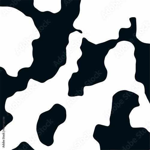 Abstract Cow skin texture. Piebald  skin vector with geographic land shape. 3d world map continent . can be used in leather bag, shoes, back cover and jacket