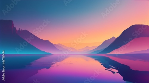 Tranquil Gradient Visions. Abstract background design