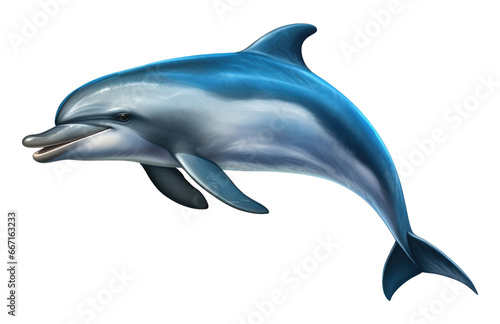 Photographie Dolphin Jump Isolated on Transparent Background