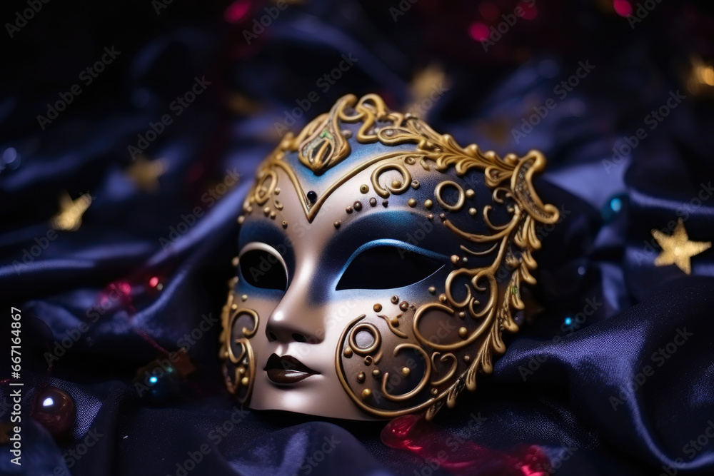 Elegant New Year's Mask: Crafted with Love and Creativity