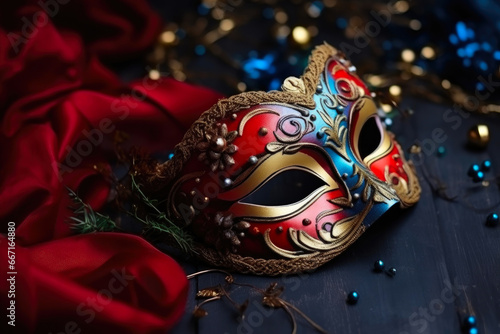 Intricate Festive Mask: Perfect for New Year Celebrations