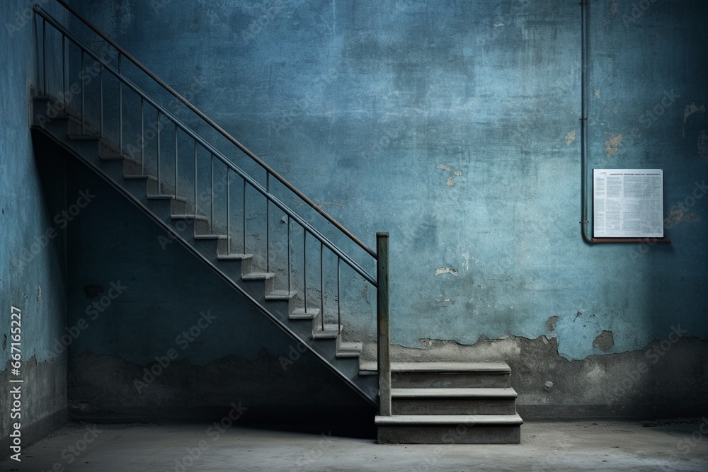 Stairs Mockup Created with Generative AI Stairs Mockup Created with Generative AI
