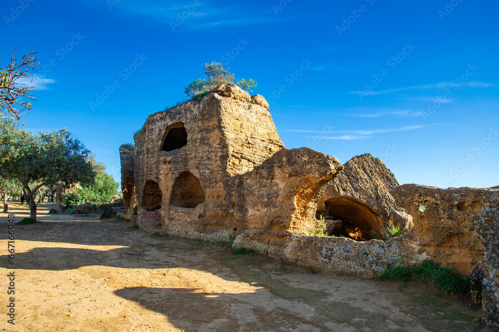Byzantine and early Christian necropolis in the Valley of the Temples in Agrigento, Sicily