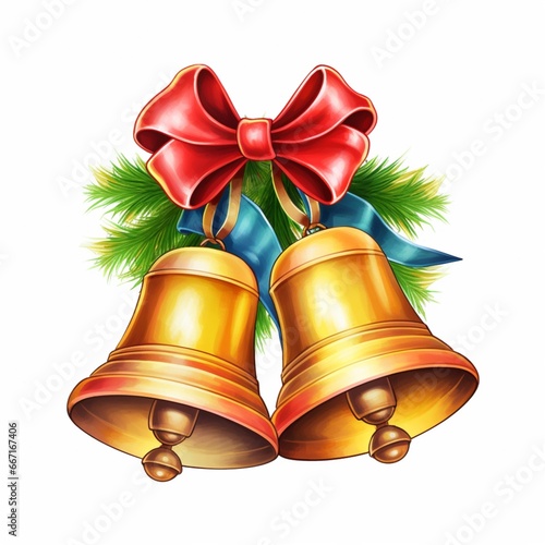 "Festive Twin Bells: Ringing in the Christmas Spirit"