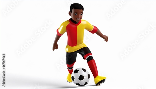 3d miniature toy people, playing soccer © CreativeStock