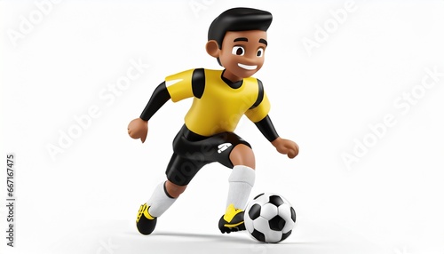 3d miniature toy people, playing soccer © CreativeStock