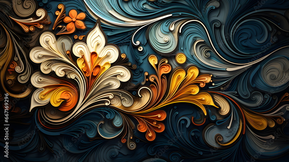 abstract floral background abstract floral background