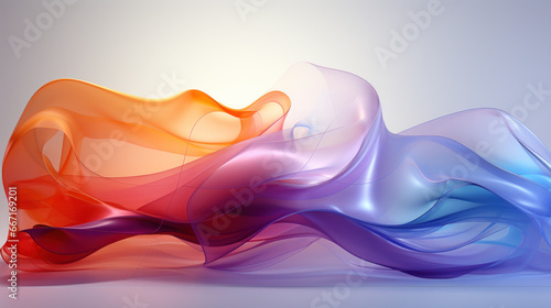 abstract colorful smoke. Generative AI