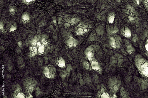 Grungy matted hair closeup halloween background